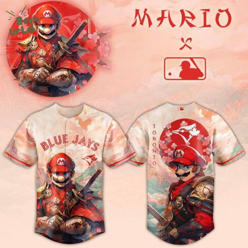 Mario x Toronto Blue Jays Samurai Hero Jersey