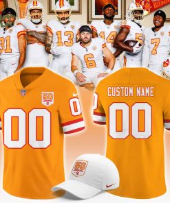 Men’s Creamsicle Tampa Bay Buccaneers 50th Season Game Jersey