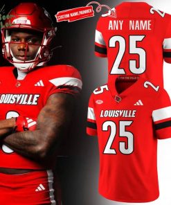 Men’s Louisville Cardinals Red Football Jerseys