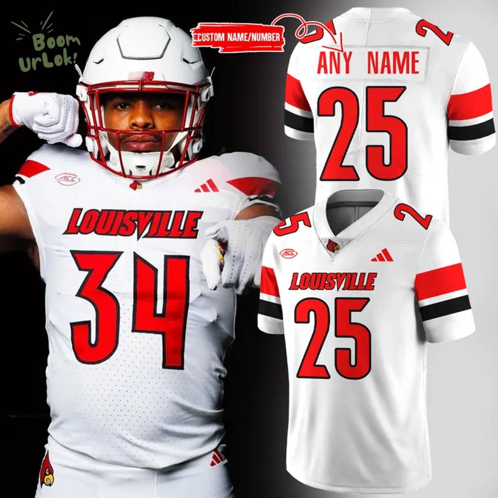 Men's Louisville Cardinals White Football Jerseys Men's Louisville Cardinals White Football Jerseys