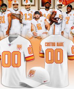 Men’s White ’76 Tampa Bay Buccaneers Game Jersey