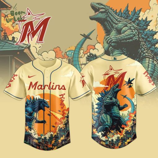 Miami Marlins Special Godzilla Limited Edition Jersey