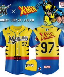 Miami Marlins x X-Men Limited Edition Custom Number Jersey 2025