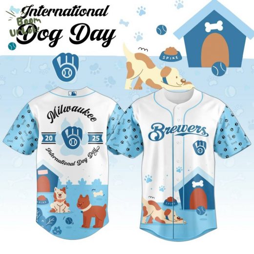 Milwaukee Brewers x Dog Day Blue Jersey