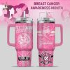 Tampa Bay Rays Breast Cancer Awareness Tumbler With Handle
