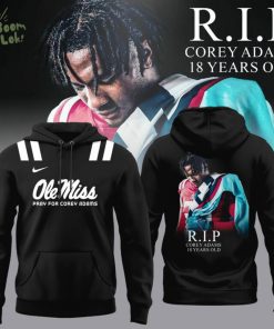Ole Miss Rebels 2025 Pray for Corey Adams Hoodie