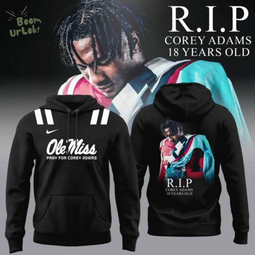 Ole Miss Rebels 2025 Pray for Corey Adams Hoodie
