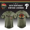 LA Dodgers x 50th Birthday Vintage Legends Mashup Usa Design Baseball Jersey