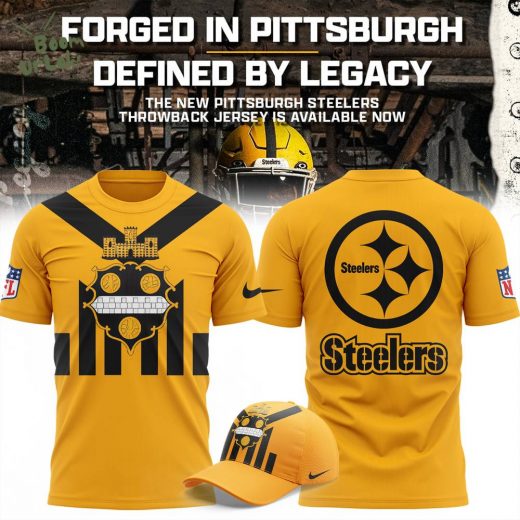 Pittsburgh Steelers Gold Alternate 1933 Throwback Game T-shirt