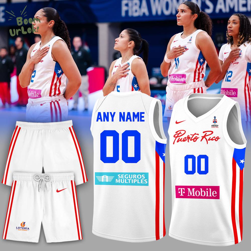 Puerto Rico basketball team Limited Edition 2025 White Jersey Puerto Rico basketball team Limited Edition 2025 White Jersey