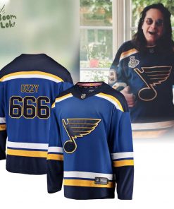 R.I.P Ozzy Osbourne Thank You For The Memories ST Louis Blues Jersey