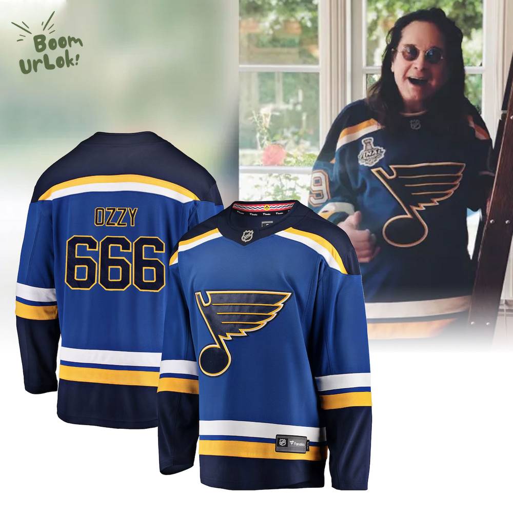 R.I.P Ozzy Osbourne Thank You For The Memories ST Louis Blues Jersey R.I.P Ozzy Osbourne Thank You For The Memories ST Louis Blues Jersey