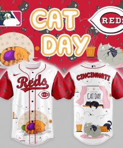 Red x Cat Day Baseball Jersey