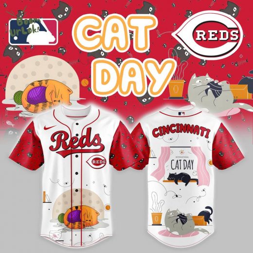 Red x Cat Day Baseball Jersey