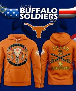 Special Edition Texas Longhorns 2025 Buffalo Soldier Day Hoodie