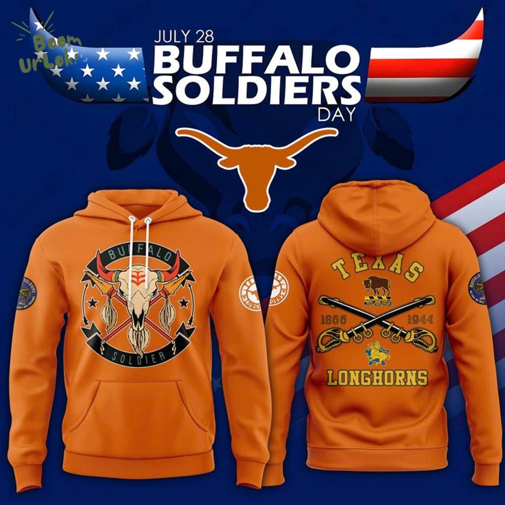 Special Edition Texas Longhorns 2025 Buffalo Soldier Day Hoodie Special Edition Texas Longhorns 2025 Buffalo Soldier Day Hoodie