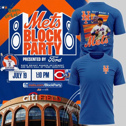 Special Mets Block Party David Wright T-Shirt