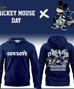 Special New Mickey Mouse Day Cowboys Hoodie Navy