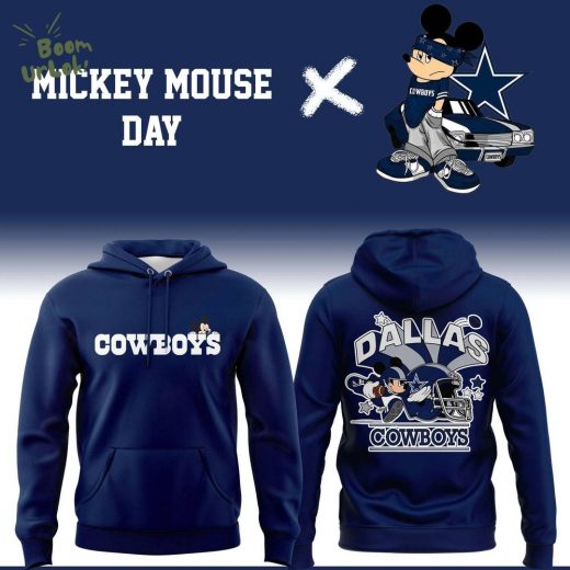 Special New Mickey Mouse Day Cowboys Hoodie Navy