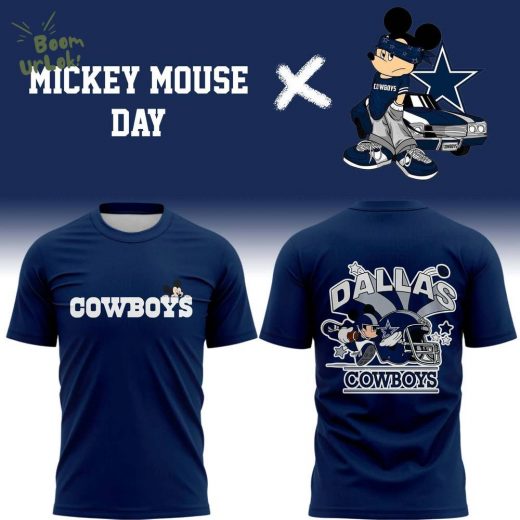 Special New Mickey Mouse Day Cowboys T-Shirt Navy