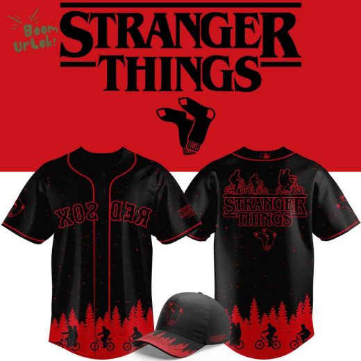 Special edition Boston Red Sox 2025 Black Stranger Things Jersey
