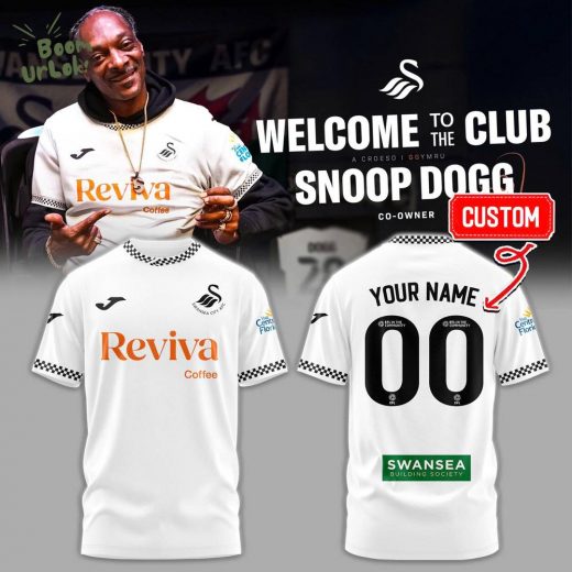 Swansea City Home Kit Football x Snoop Dogg Tshirt