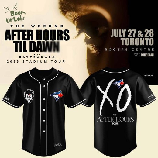 The Weeknd After Hours Tour x Toronto Blue Jays Baseball jersey