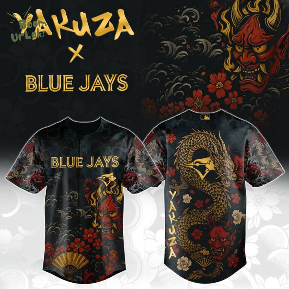 Yakuza Dragon Oni X Blue Jays Fury Jersey Yakuza Dragon Oni X Blue Jays Fury Jersey