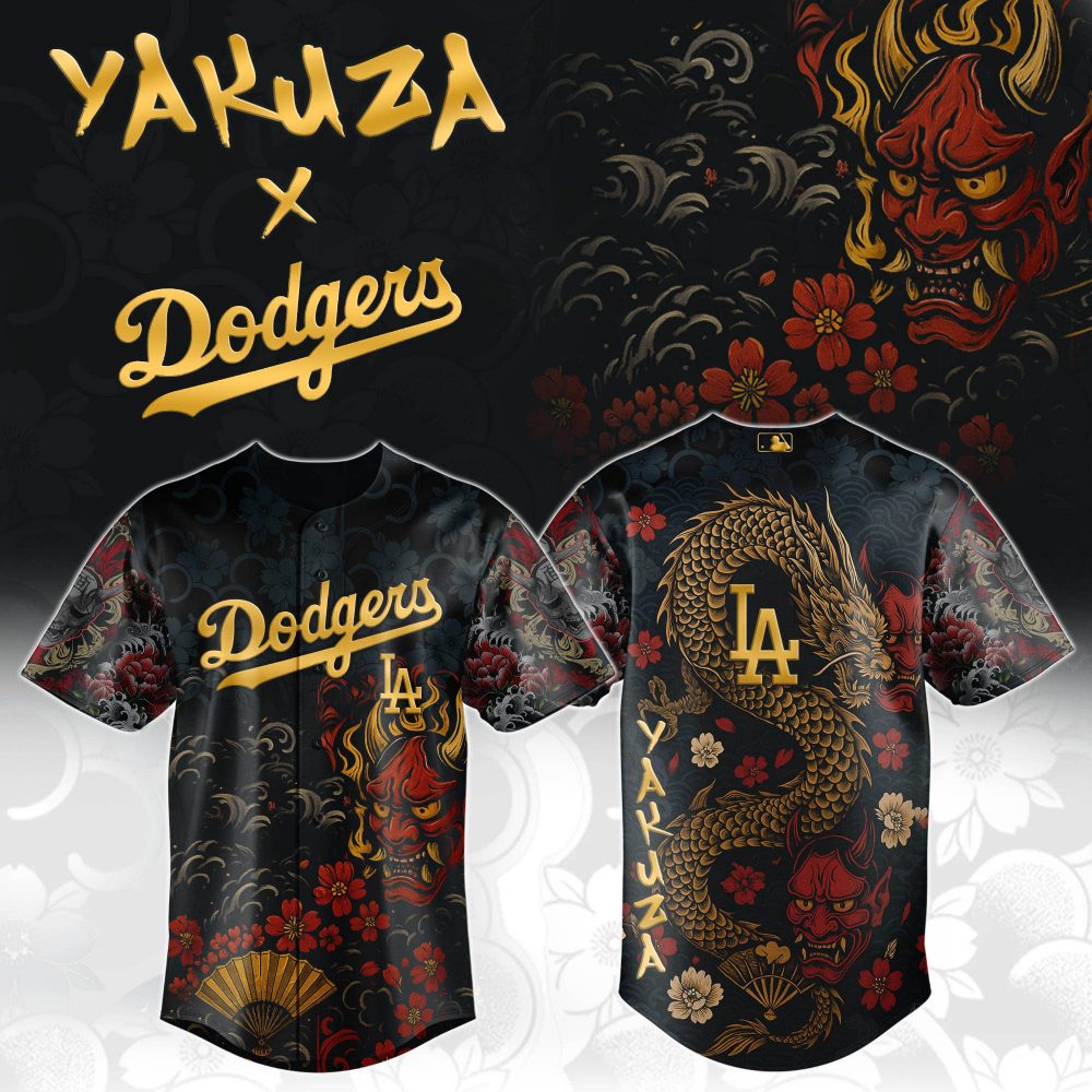 Yakuza Dragon Oni x LA Dodgers Fury Jersey