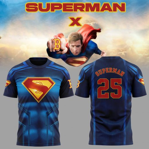 Limited Edition Red Sox x Superman 2025 Tshirt