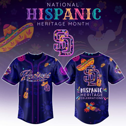 Limited Edition 2025-San Diego Padres x National Hispanic Heritage Month-3D Baseball Jersey