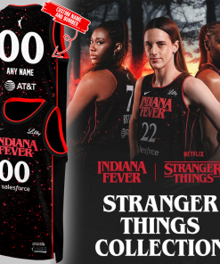 Indiana Fever Stranger Things Rebel Swingman Limited Edition Black Jersey