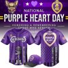 Rocket City Trash Pandas x Purple Heart Day Baseball Jersey