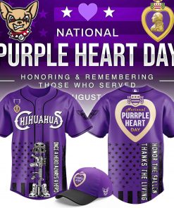 El Paso Chihuahuas x Purple Heart Day Baseball Jersey