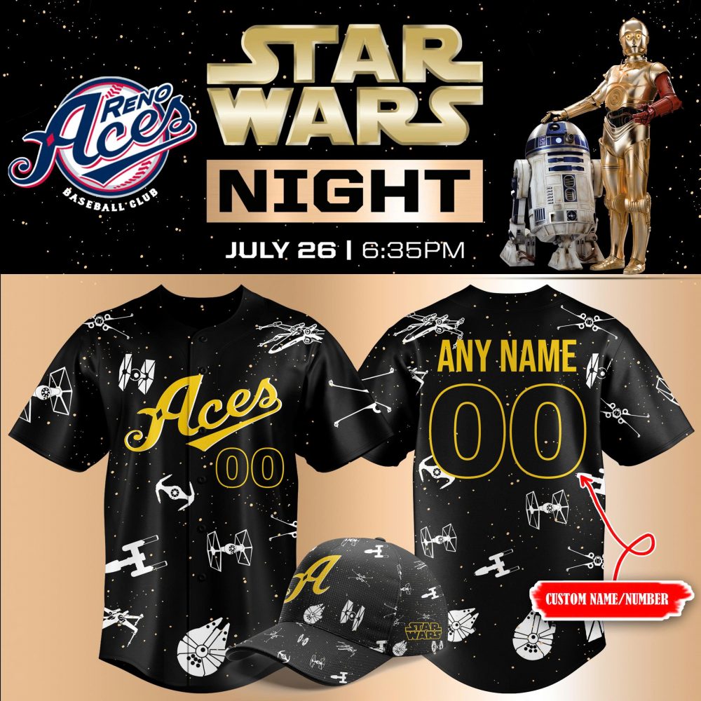Limited Edition Reno Aces x Star Wars Night 2025 Baseball Jersey