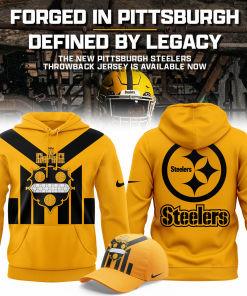 Men’s Pittsburgh Steelers Gold Alternate 1933 Throwback Game Hoodie