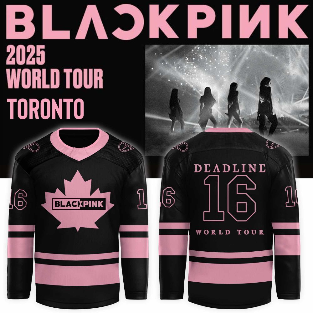 BLACKPINK 2025 World Tour Toronto Canada Hockey jersey