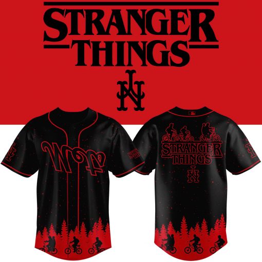 New York Mets 2025 Black Stranger Things Jersey