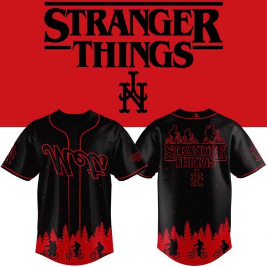 New York Mets 2025 Black Stranger Things Jersey