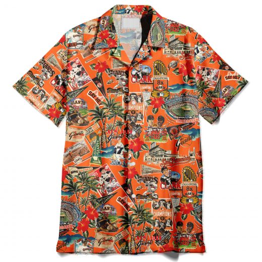 San Francisco Giants Palm Trees, Pennants, and Baseball Glory – Hawaiian Shirt