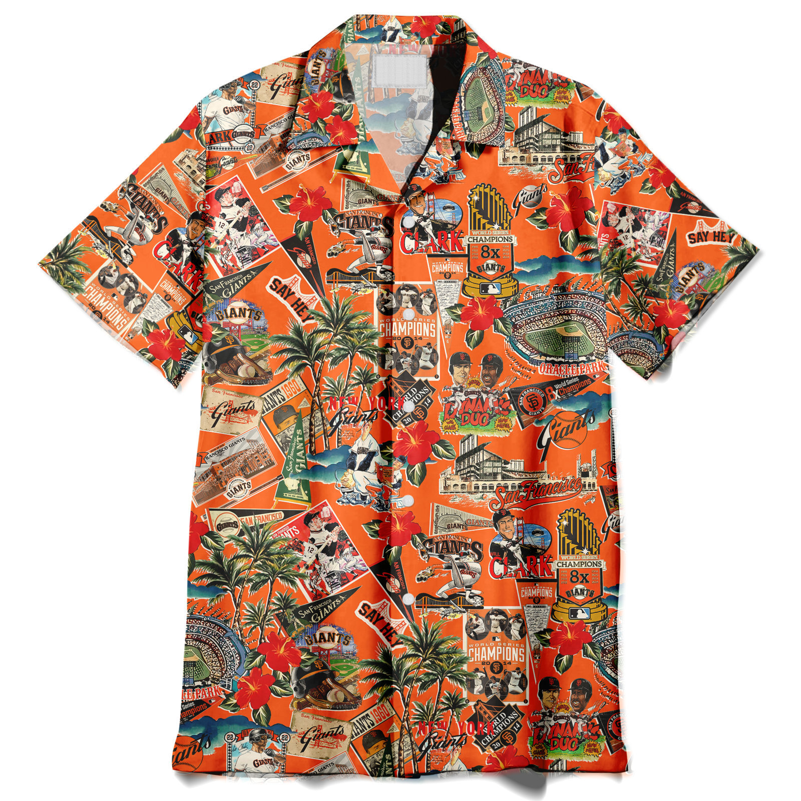 San Francisco Giants Palm Trees, Pennants, and Baseball Glory – Hawaiian Shirt San Francisco Giants Palm Trees, Pennants, and Baseball Glory – Hawaiian Shirt