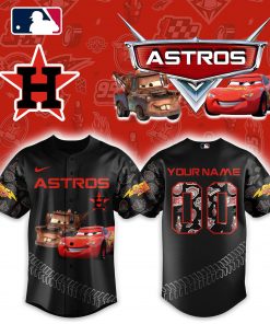 Houston Astro x Lightning McQueen Version Baseball Jersey Combo Custom