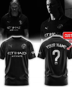 Limited Edition Manchester City Origin 25/26 Away Kit Black Tshirt