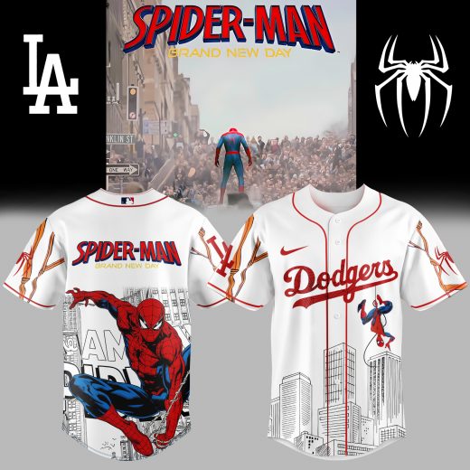 Los Angeles Dodgers x Spider-Man: Brand New Day White Jersey 2025