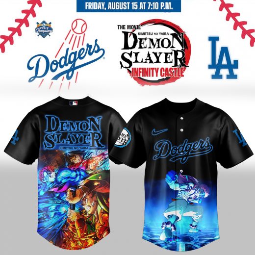 Los Angeles Dodgers x Demon Slayer: Kimetsu no Yaiba Jersey 2025