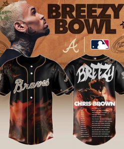 A Braves x Chris Brown “Breezy Bowl XX Stadium World Tour” 2025 Jersey Editions Limited + Selling Out Fast