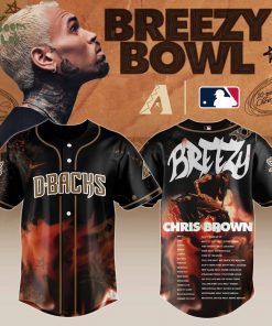 A Diamondbacks x Chris Brown “Breezy Bowl XX Stadium World Tour” 2025 Jersey Editions Limited + Selling Out Fast