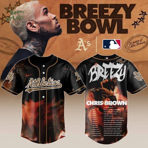 A t h l e t i c s x Chris Brown “Breezy Bowl XX Stadium World Tour” 2025 Jersey Editions Limited + Selling Out Fast