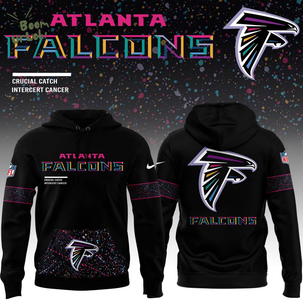 Atlanta Falcons Nike Black 2025 NFL Crucial Catch Limited Edition Hoodie Atlanta Falcons Nike Black 2025 NFL Crucial Catch Limited Edition Hoodie