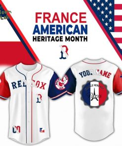 Boston Red Sox x France Heritage Month Edition-3D Baseball Jersey